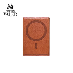 The Minimalist leather MagSafe card holder phone wallet custom logo corporate gift UAE