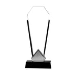 Trophy with Silver Edge and Black Base