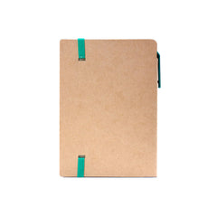 A6 Craft Notebook with Pen and Post-it Green