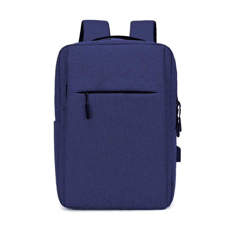 Backpack with USB Charging Point Blue