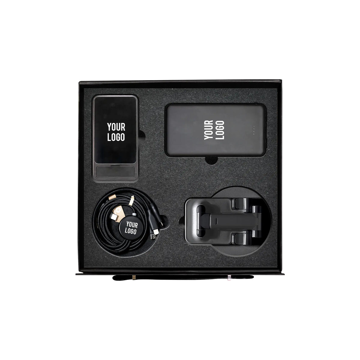 LightUp DeskTech 4-piece tech corporate gift set wireless charger UAE