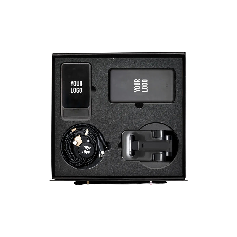 LightUp DeskTech 4-piece tech corporate gift set wireless charger UAE