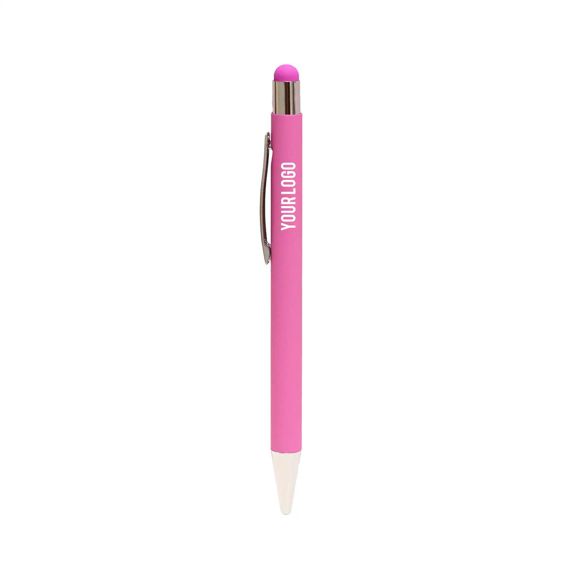 Metal pen with color stylus Pink