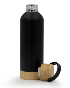 Eco-Friendly Insulated Water Bottle with Bamboo Lid - 550ml Kaaf Creations