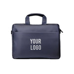 Premium blue executive laptop bag with padded protection and luxury business travel design
