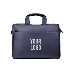 Premium blue executive laptop bag with padded protection and luxury business travel design