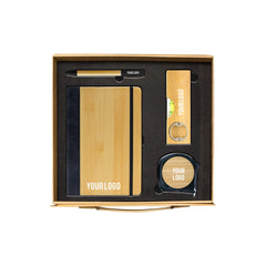 BambooCraft utility corporate gift set notebook pen measuring tape UAE