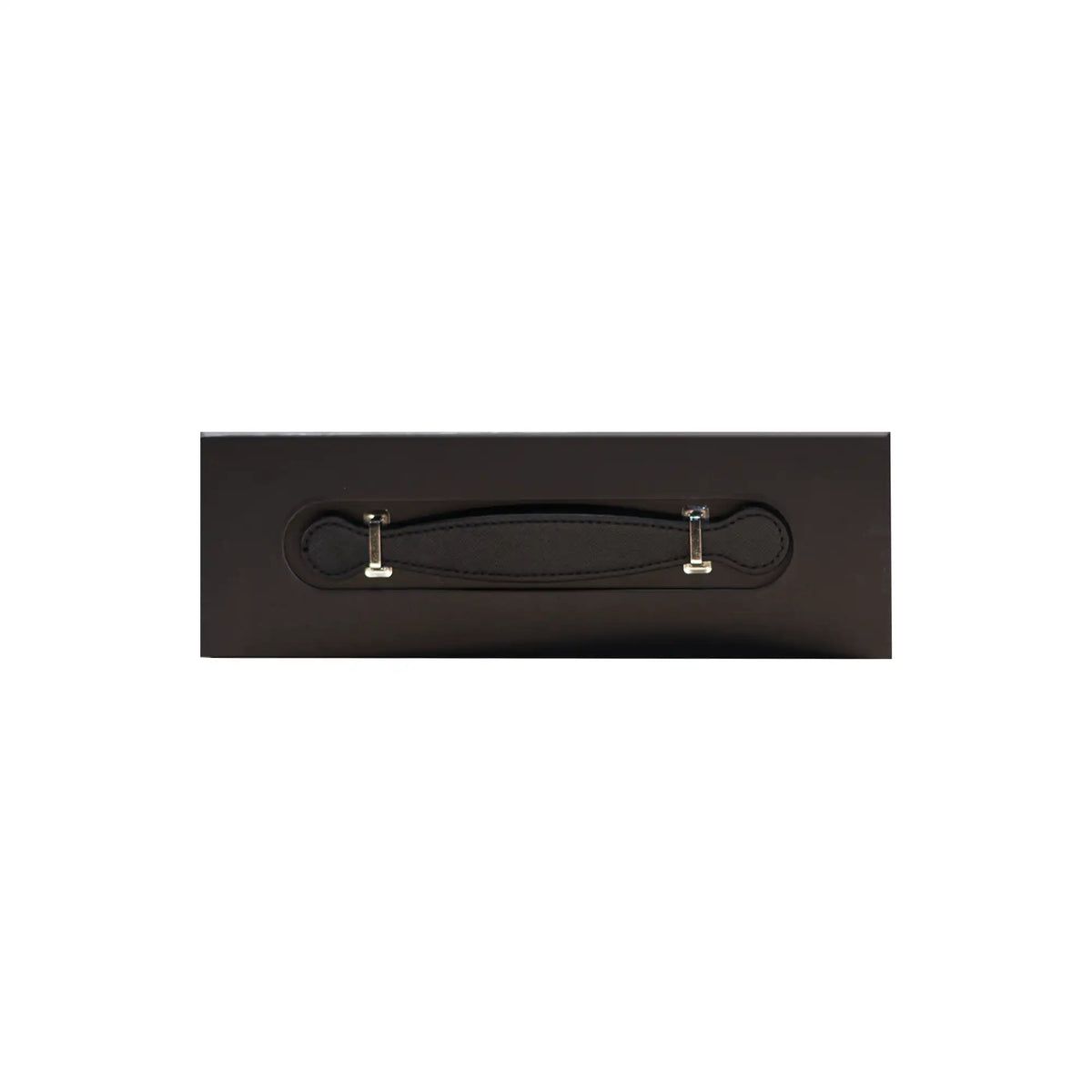 Luxury Gift Box with PU Leather Handle Black