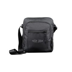 Premium black sling bag with adjustable strap and multi-compartment travel design