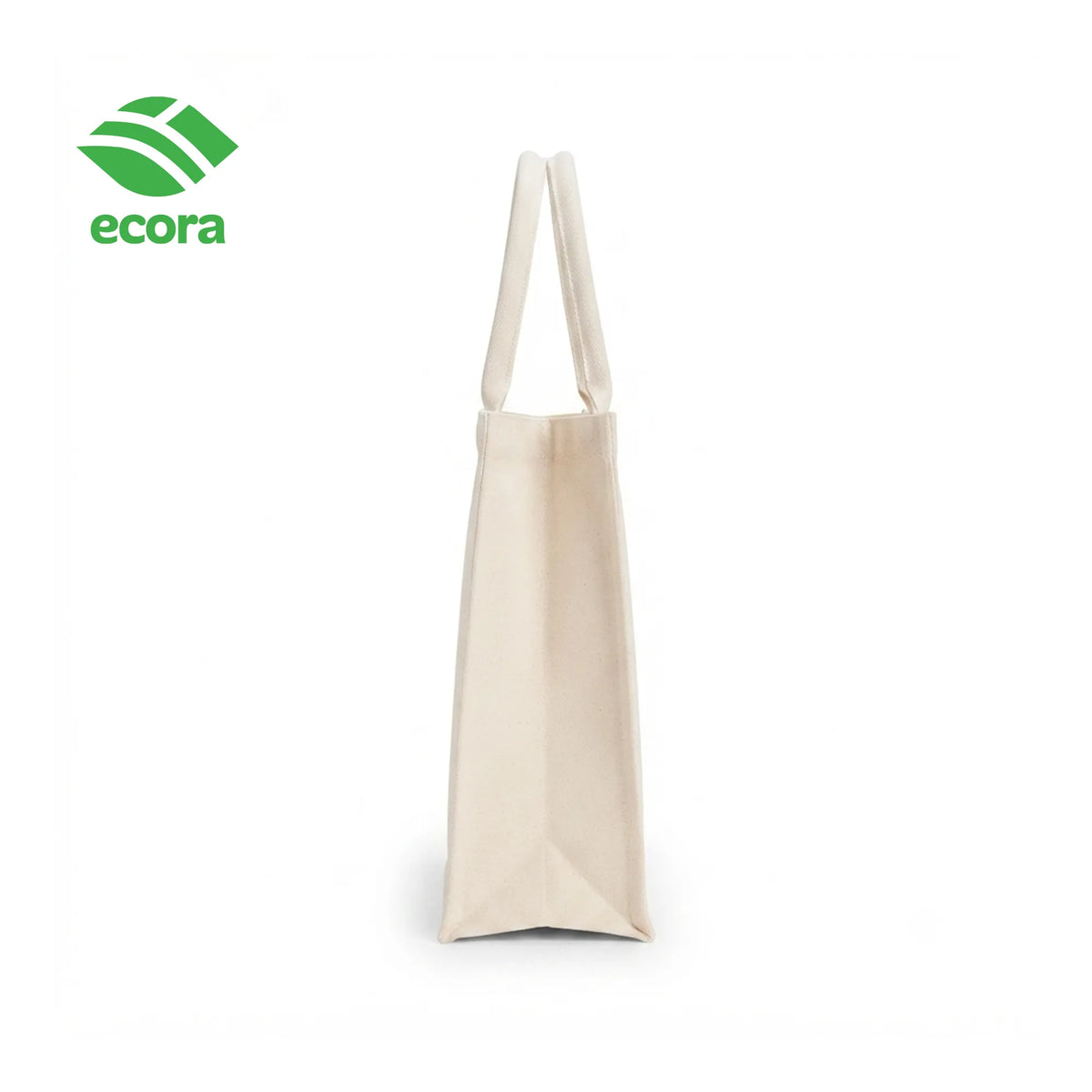 Ethorix canvas tote carried over the arm, shown at everyday scale