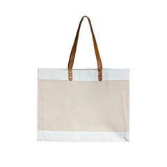Juco Canvas Bag with Leather strap