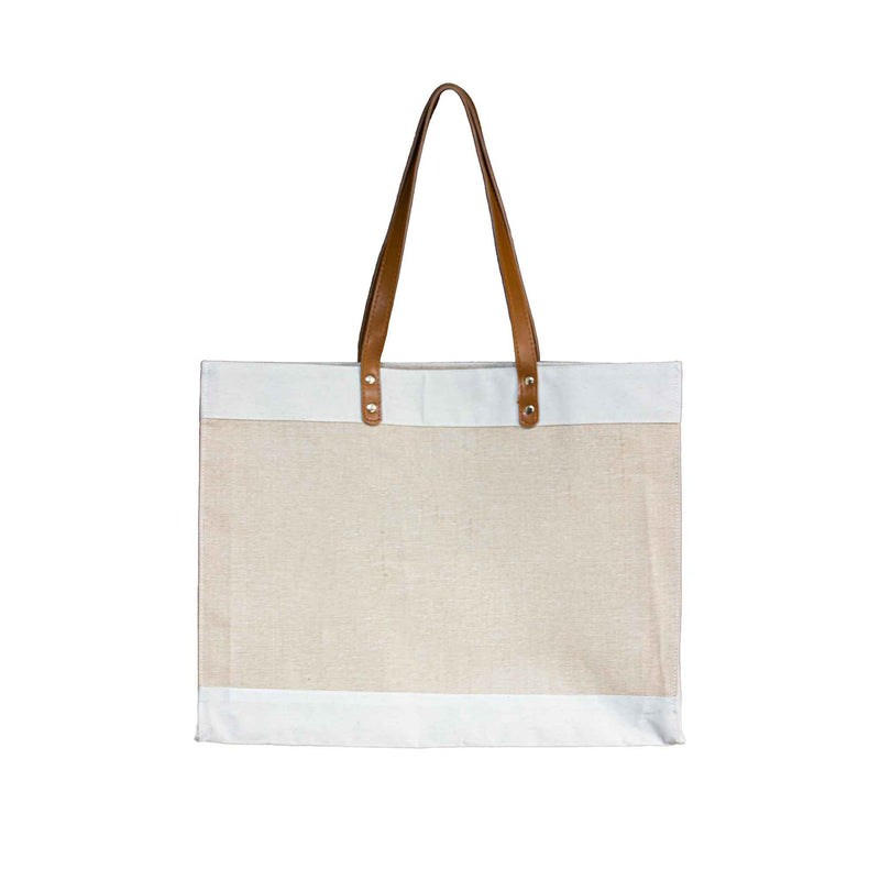 Juco Canvas Bag with Leather strap