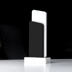 Black and White Crystal Trophy