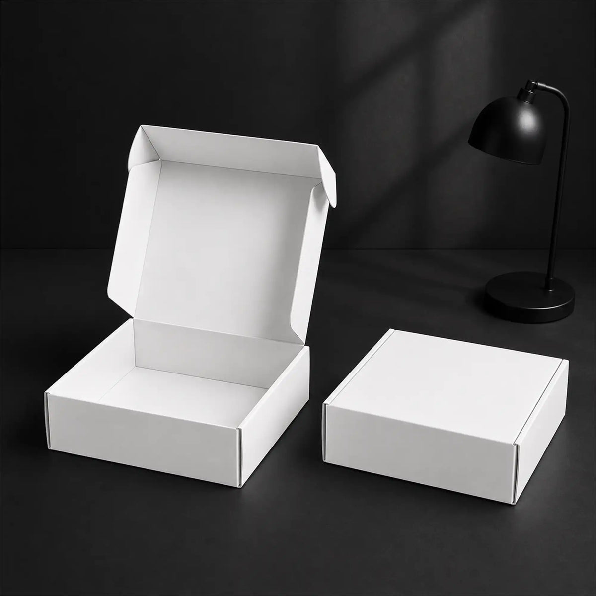 Premium Corrugated Gift Box White