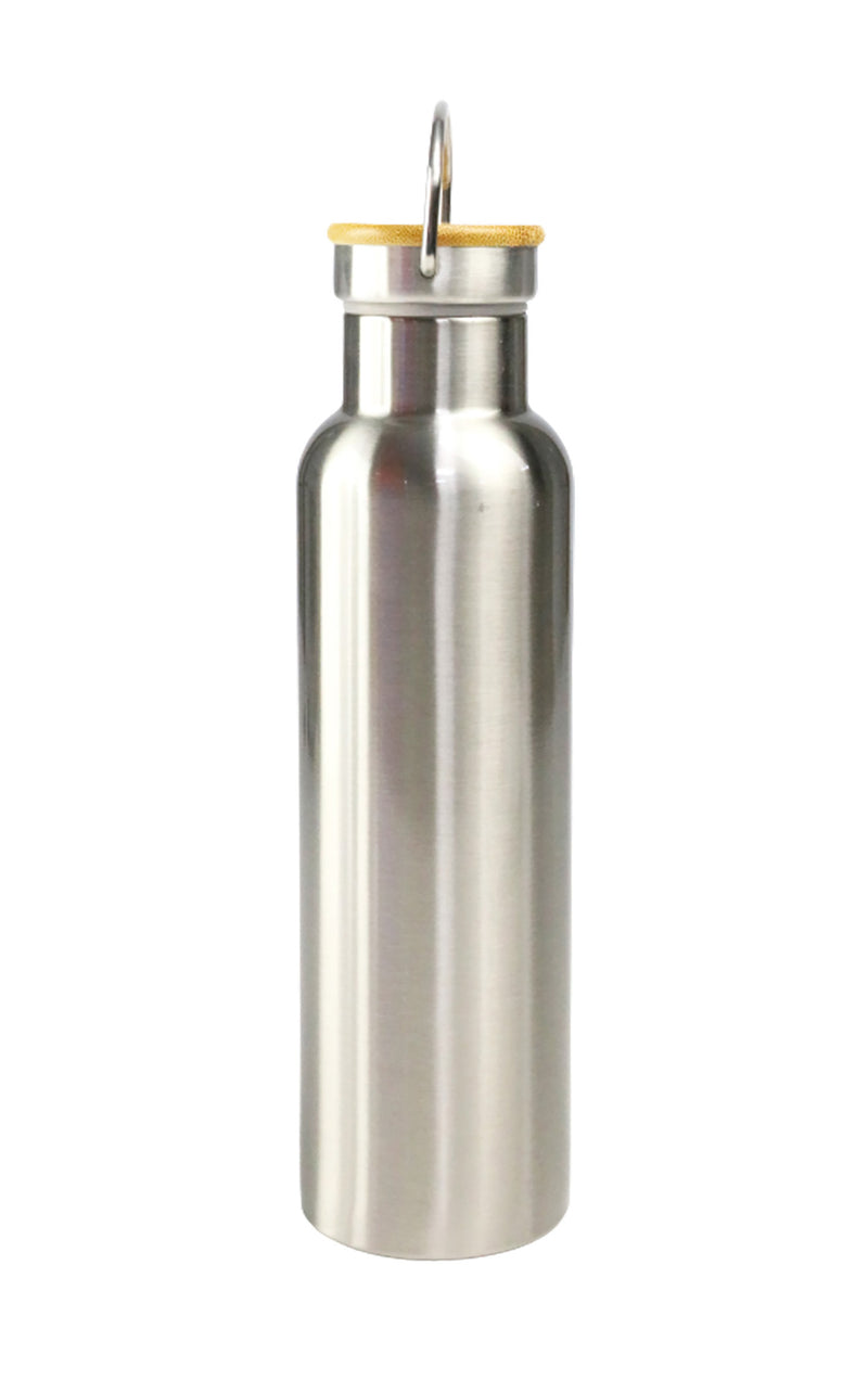 Stainless Steel Bamboo Flask – custom branded corporate gift, Kaaf Creations UAE