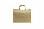 Jute Bag with Button Closure – custom branded corporate gift, Kaaf Creations UAE