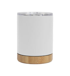 Bamboo Base Stainless Steel Mug – custom branded corporate gift, Kaaf Creations UAE
