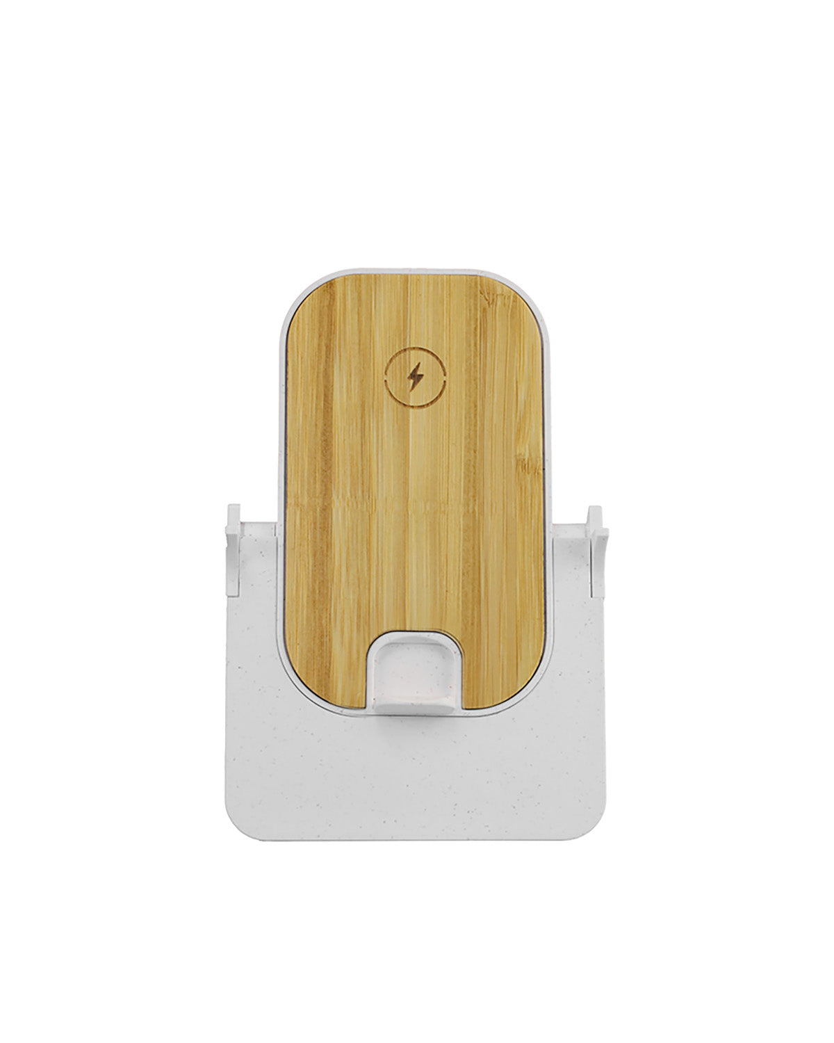 Bamboo Mobile Stand Wireless Charger – custom branded corporate gift, Kaaf Creations UAE