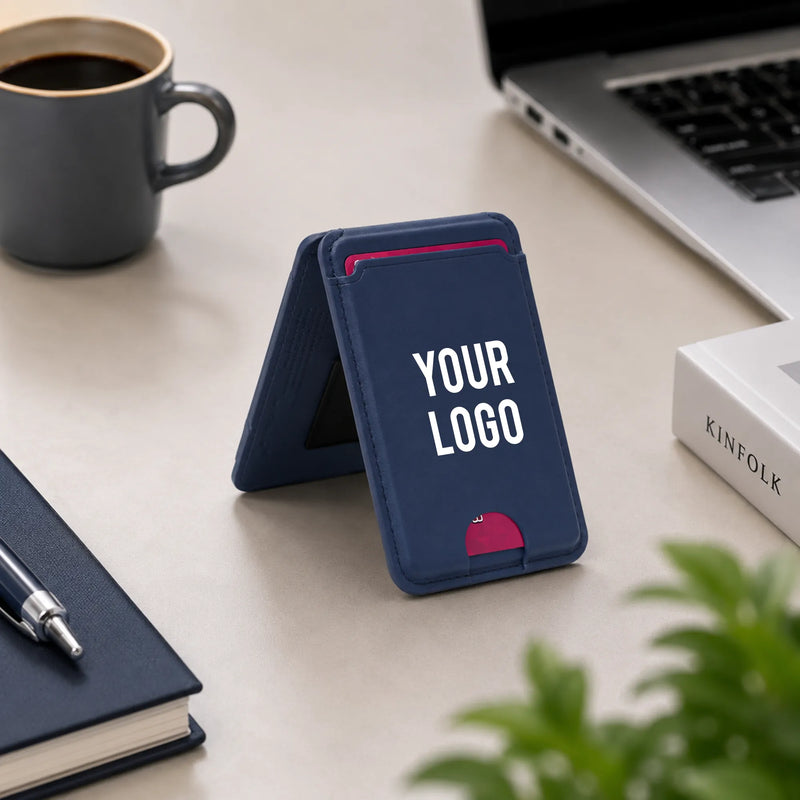 Premium Leather Wireless Charging Power Bank Wallet