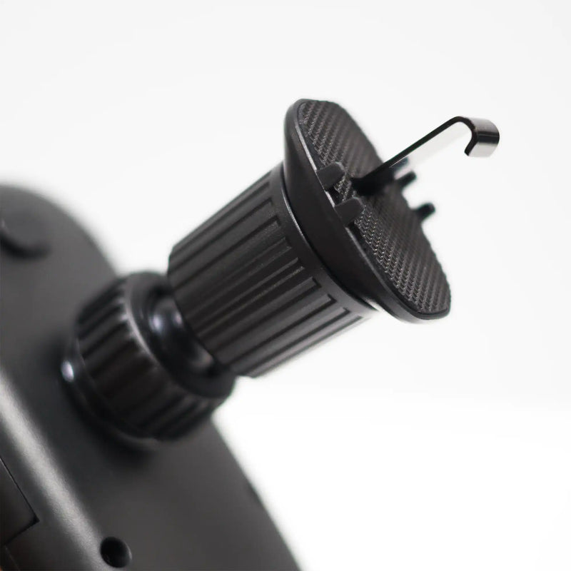 The two air vent clip attachments included with the car mobile holder