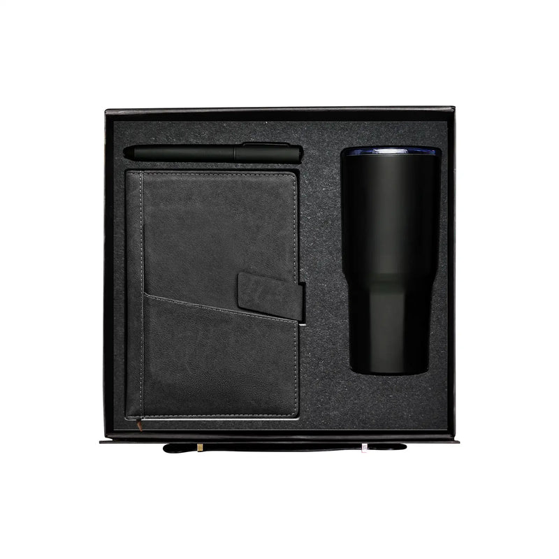 SlatePrime leather notebook 500ml tumbler fabric pen gift set UAE