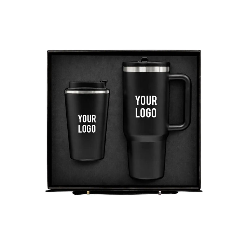 DuoBlack stainless thermal mug tumbler drinkware corporate gift set UAE