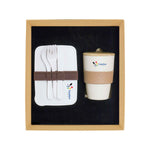 Promotional Giftset with Wheat straw Lunchbox and Coffee mug