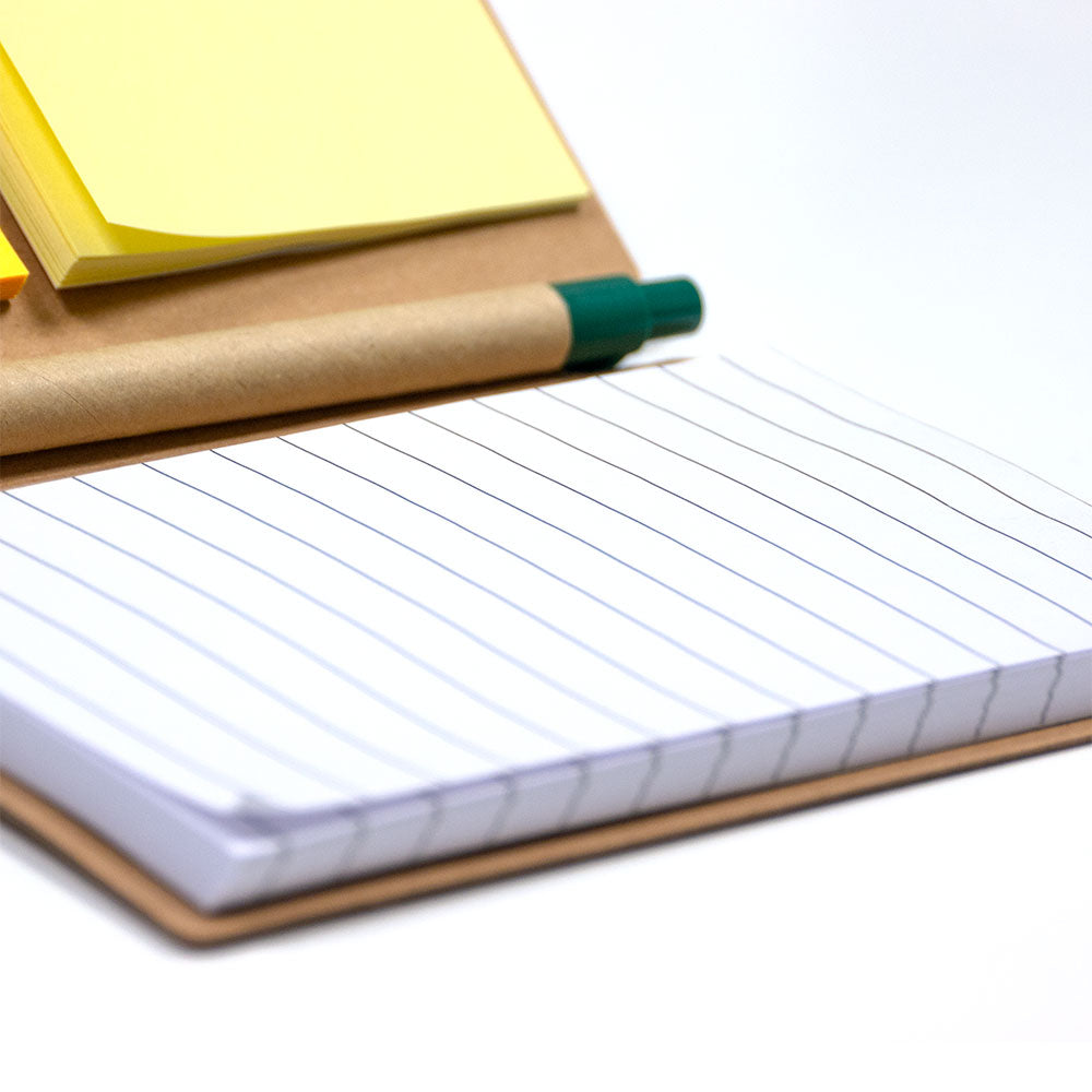 A6 Craft Notebook with Pen and Post-it Black
