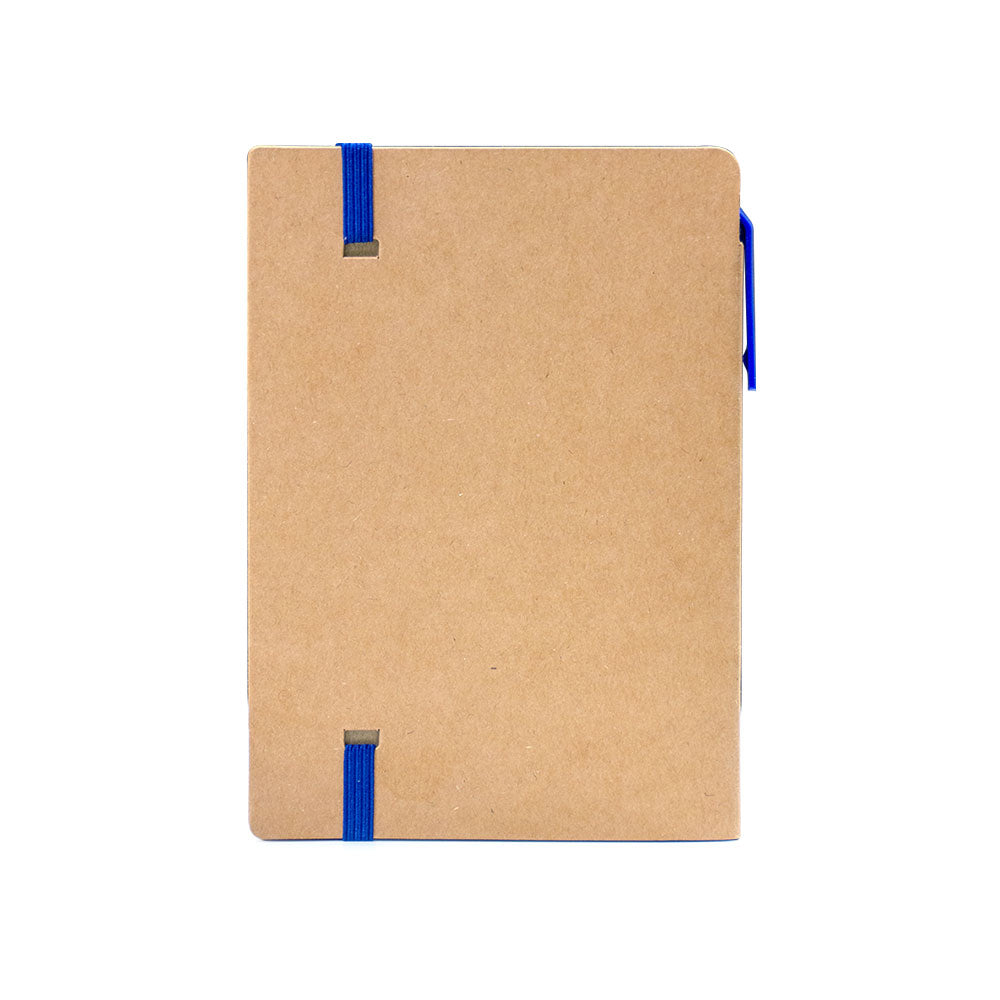 A6 Craft Notebook with Pen and Post-it Blue