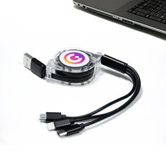 3 in 1 Charging Cable Black