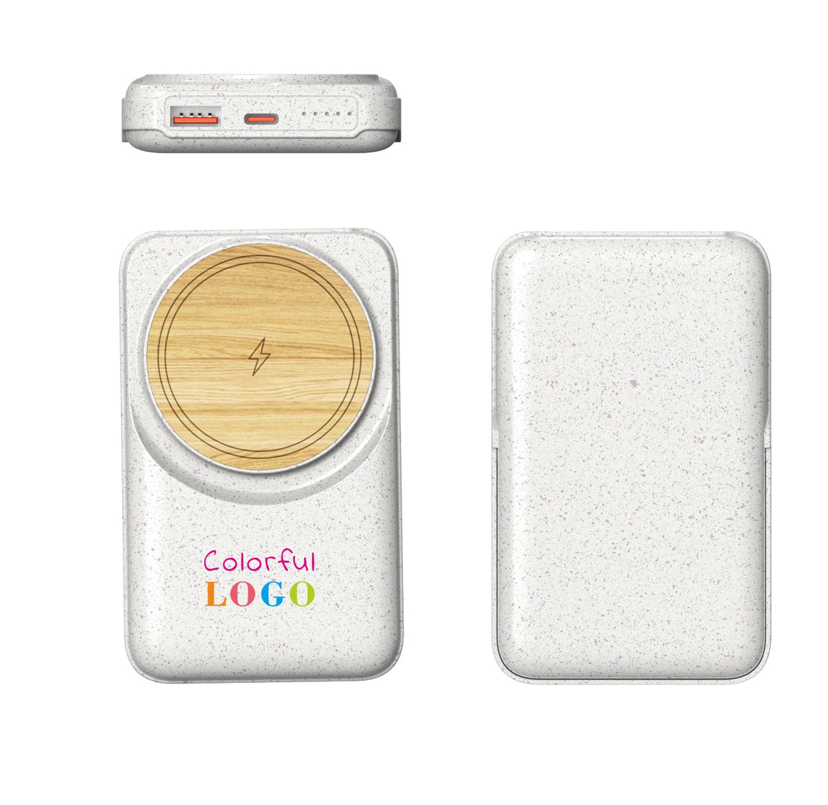 Magnetic Wireless Power Bank – Style 2 – custom branded corporate gift, Kaaf Creations UAE