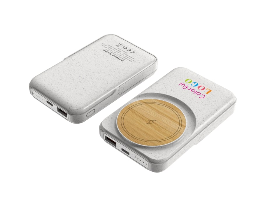 Magnetic Wireless Power Bank – Style 2 – custom branded corporate gift, Kaaf Creations UAE