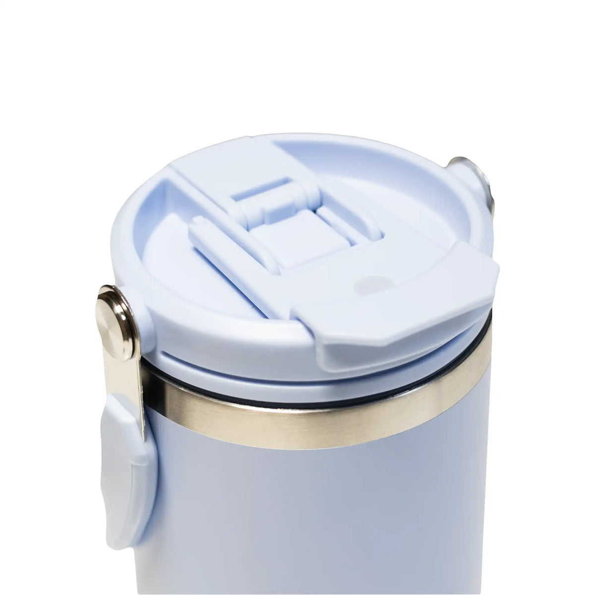 Tumbler with Handle and Sipper Ice Blue