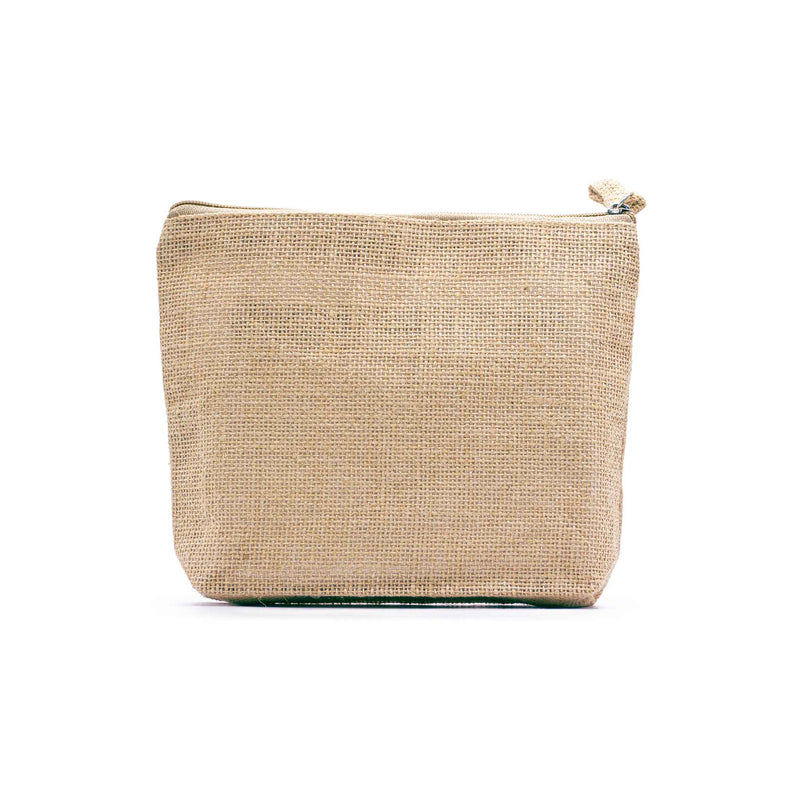 Jute pouch with Natural patch