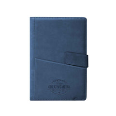Leather Notebook with Pocket Blue