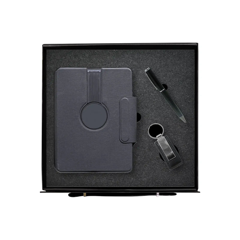 Noir Elite Tech wireless charging organiser metal pen keychain gift set UAE