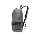 Back pack with USB Charging Point Gray