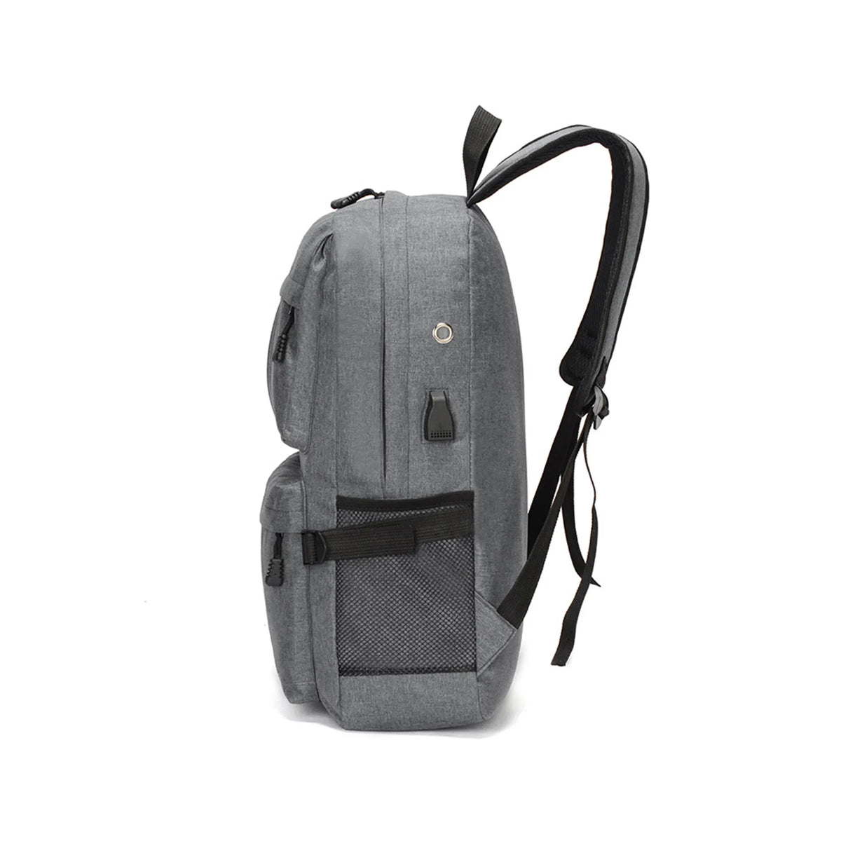 Back pack with USB Charging Point Gray