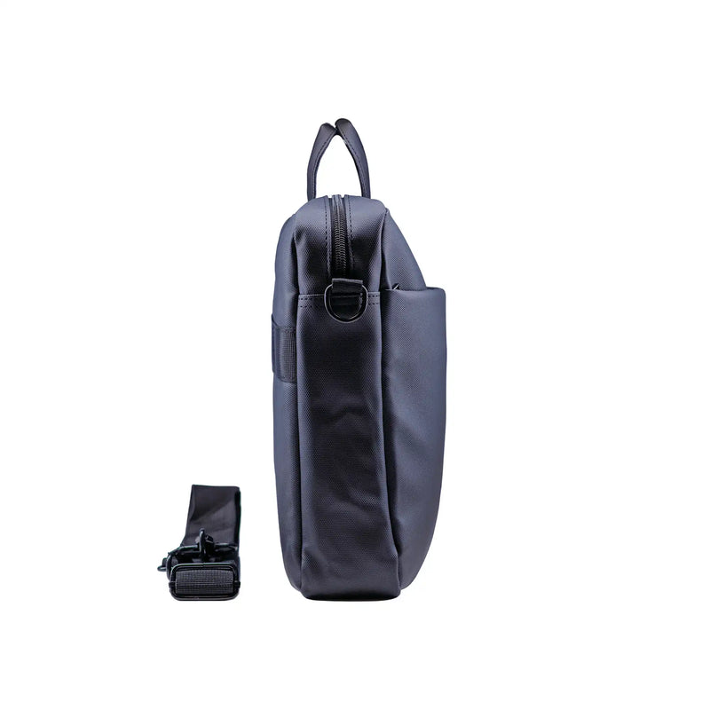 Premium blue executive laptop bag with padded protection and luxury business travel design