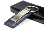 PU Keychain with metal plate