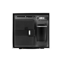 ExecuBlend 4-piece black executive corporate gift set thermal mug notebook UAE