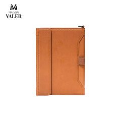 The Explorer premium leather travel wallet passport holder custom logo corporate gift UAE