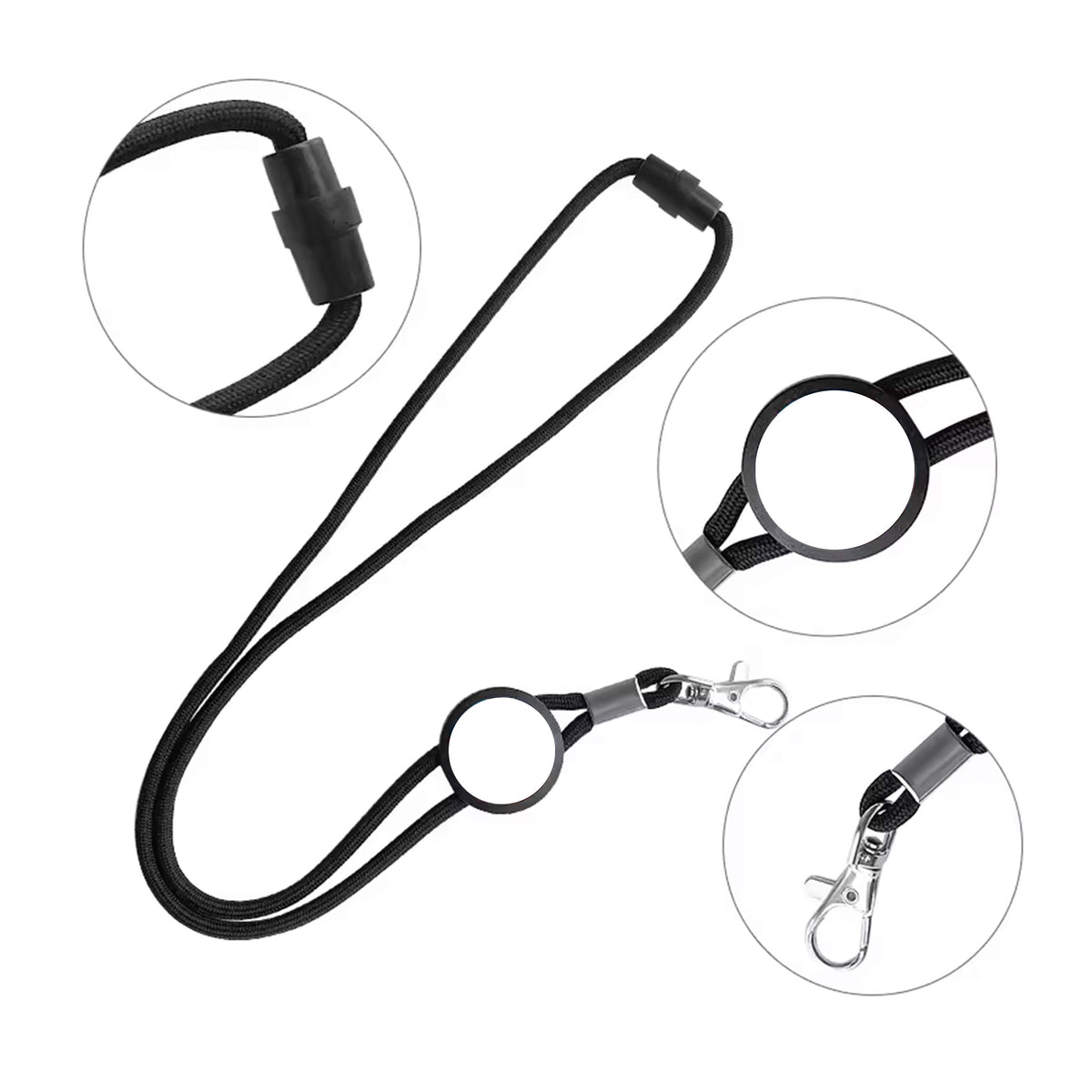 Lanyard with Epoxy Black