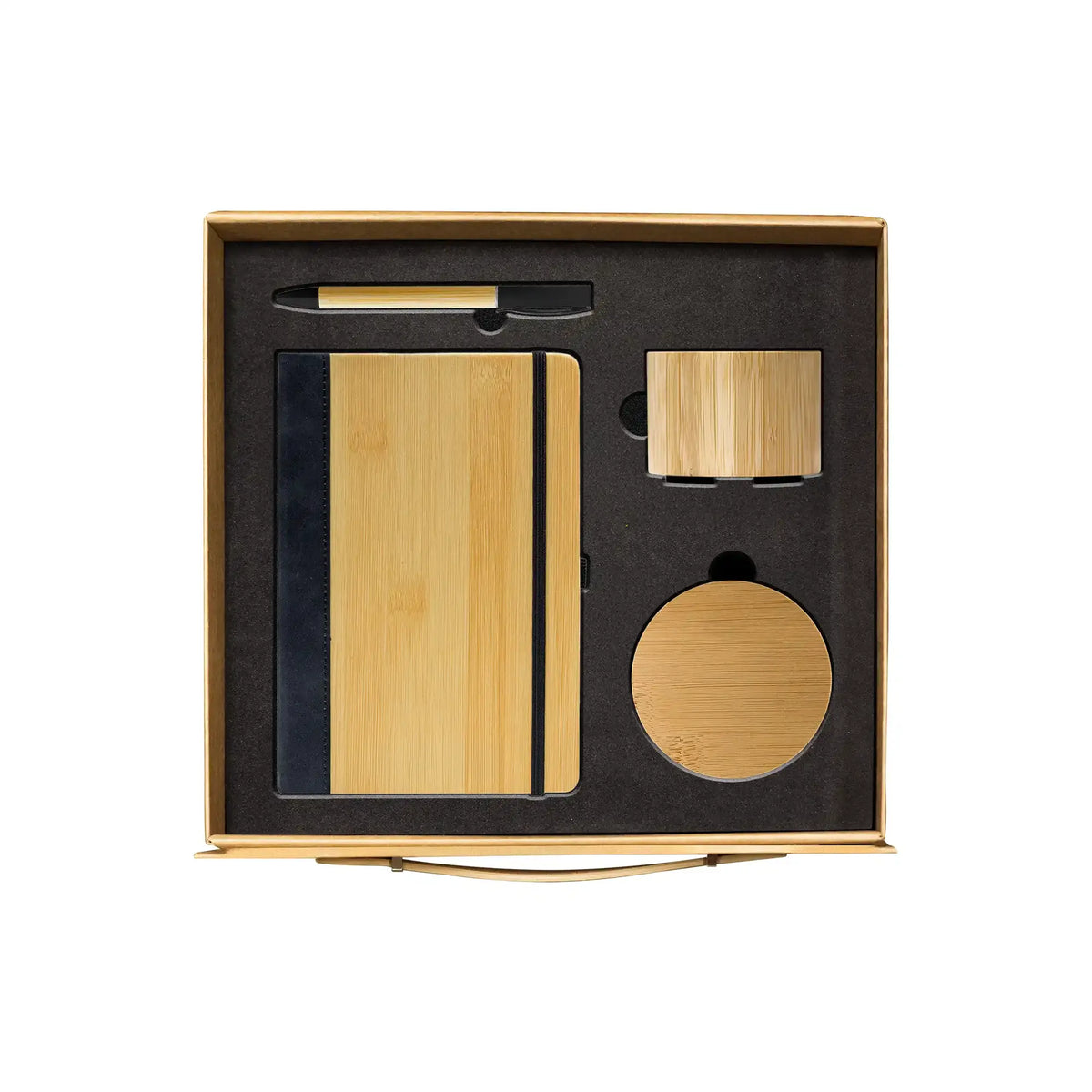 BambooSync eco executive gift set bamboo Bluetooth speaker notebook UAE