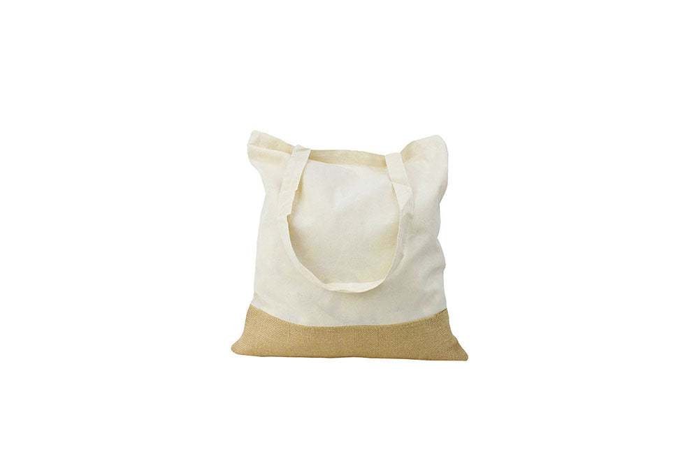 Jute Base Cotton Bag – custom branded corporate gift, Kaaf Creations UAE