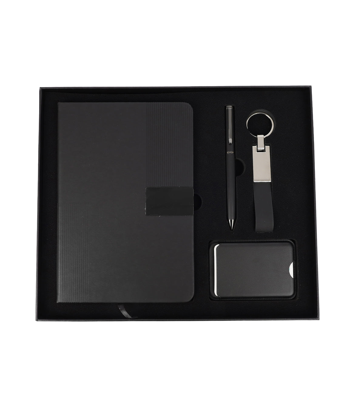Notebook, Card Holder, Keychain Gift Set – custom branded corporate gift, Kaaf Creations UAE
