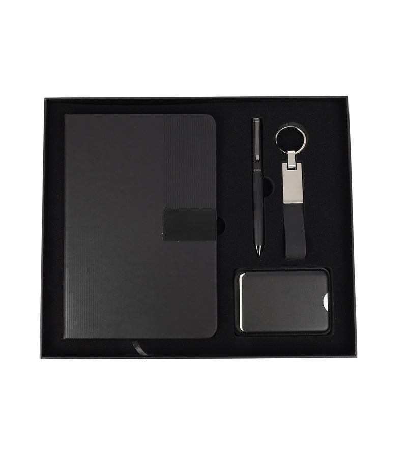 Notebook, Card Holder, Keychain Gift Set – custom branded corporate gift, Kaaf Creations UAE