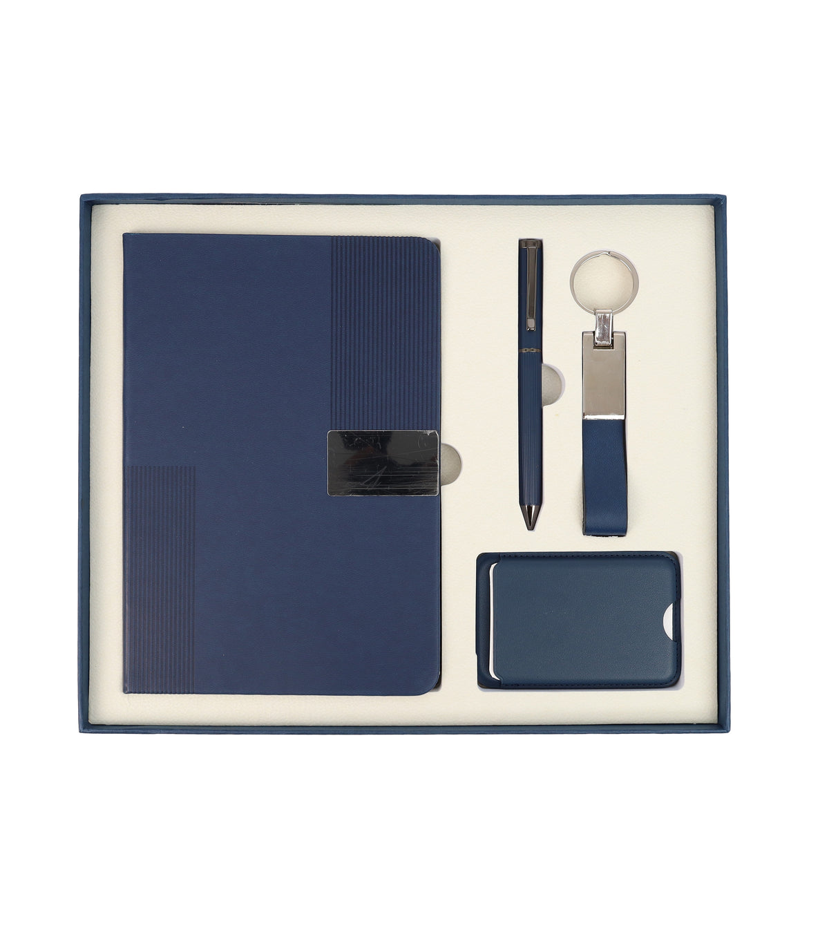 Notebook, Card Holder, Keychain Gift Set – custom branded corporate gift, Kaaf Creations UAE