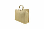 Jute Bag with Button Closure – custom branded corporate gift, Kaaf Creations UAE
