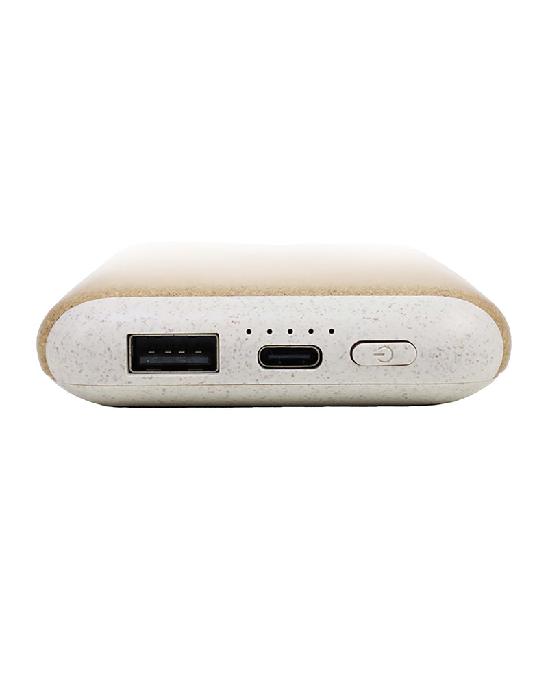 10000 mAh Wheat Straw + Cork Power Bank – custom branded corporate gift, Kaaf Creations UAE